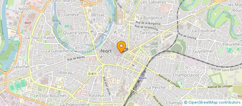 localisation de l'entreprise SEVEN à NIORT