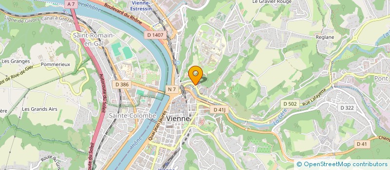 localisation de l'entreprise SEVEN/7 MARKET  VIENNE