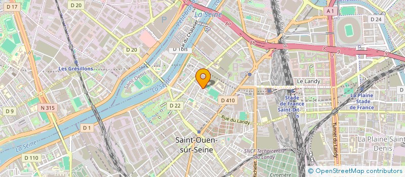 localisation de l'entreprise SEVEN à SAINT-OUEN-SUR-SEINE