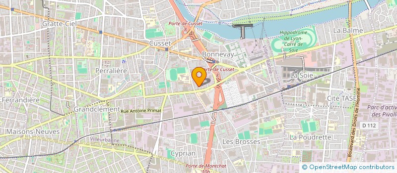 localisation de l'entreprise SEVEN à VILLEURBANNE