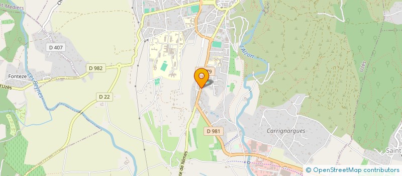 localisation de l'entreprise SEVEN  UZES