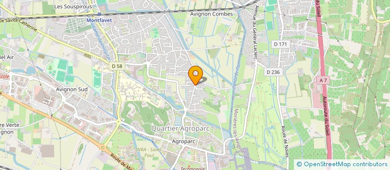 localisation de l'entreprise SEVEN  AVIGNON