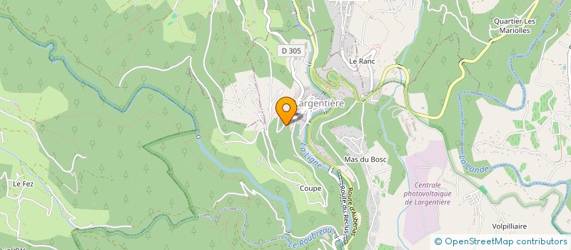 localisation de l'entreprise SEVEN'ART à LARGENTIERE