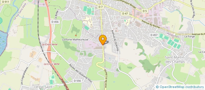 localisation de l'entreprise SEVEN ART'S  LE VAL-SAINT-PERE