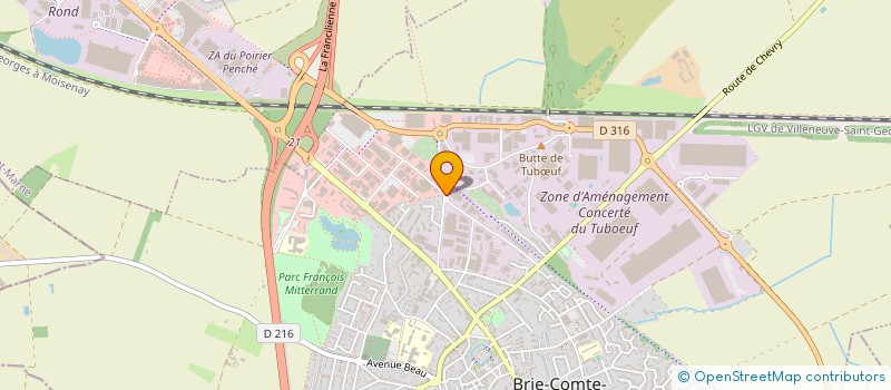 localisation de l'entreprise SEVEN CLUB  BRIE-COMTE-ROBERT