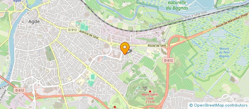 localisation de l'entreprise SEVEN COMMUNICATION  AGDE