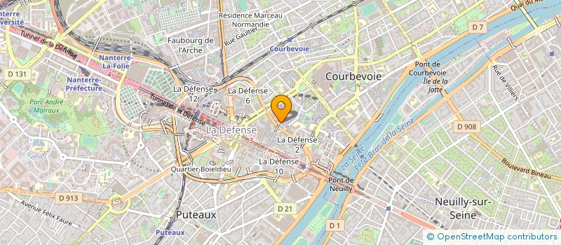 localisation de l'entreprise SEVEN FRANCE SERVICES à COURBEVOIE
