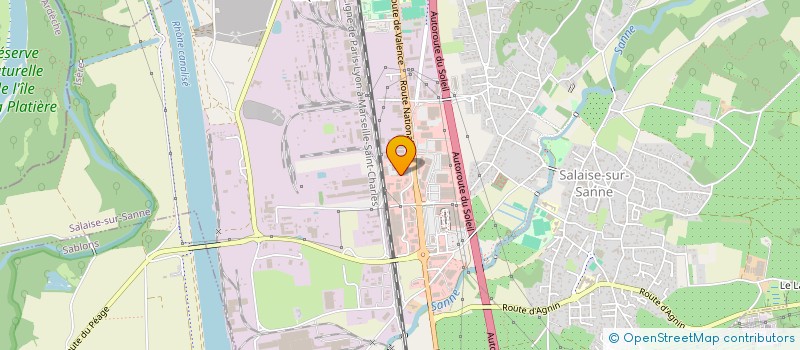 localisation de l'entreprise SEVEN INVEST  SALAISE-SUR-SANNE