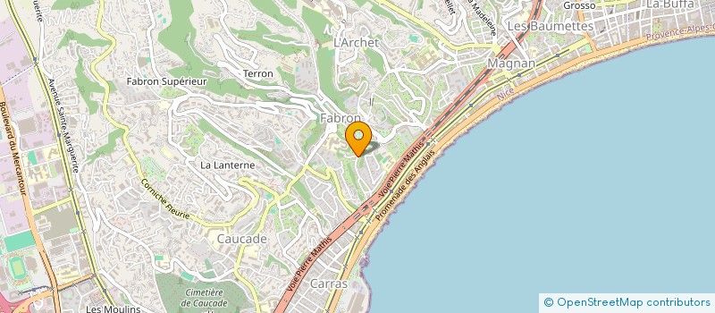 localisation de l'entreprise SEVEN LIFES à NICE
