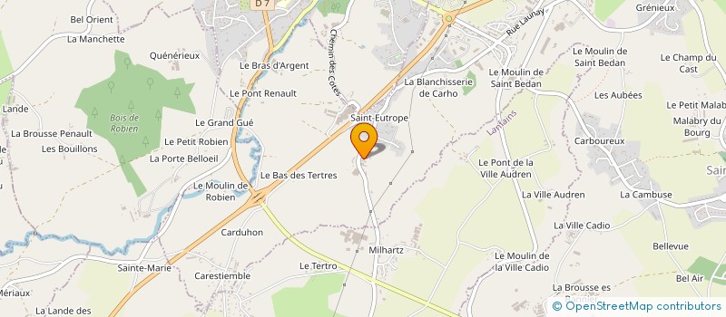 localisation de l'entreprise SEVEN MENUISERIE  SAINT-BRANDAN