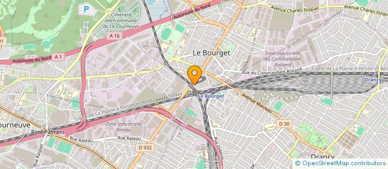 localisation de l'entreprise SEVEN PARK  LE BOURGET