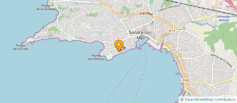 localisation de l'entreprise SEVEN PATRIMOINE à SANARY-SUR-MER