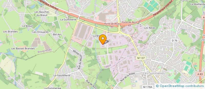 localisation de l'entreprise SEVEN-PAVHED  REZE