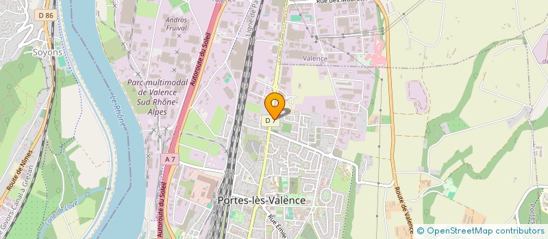 localisation de l'entreprise SEVEN R.T.S à PORTES-LES-VALENCE