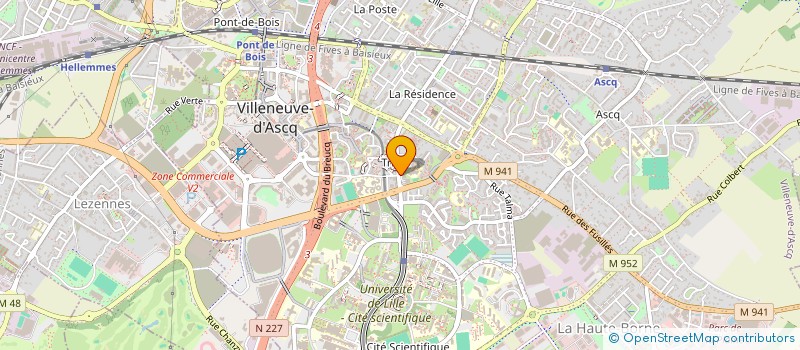 localisation de l'entreprise SEVEN SCHOOL SOUND ASS  VILLENEUVE-D'ASCQ