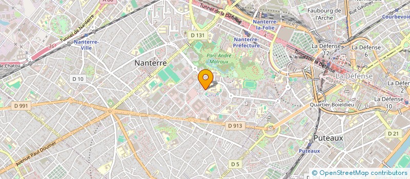localisation de l'entreprise SEVEN SECURITE à NANTERRE