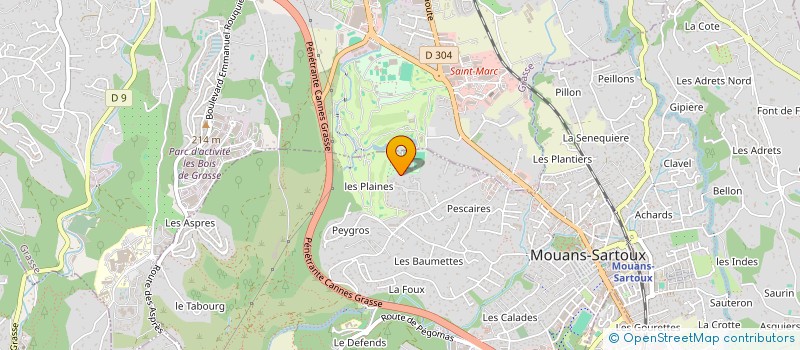 localisation de l'entreprise SEVEN SENSES  MOUANS-SARTOUX