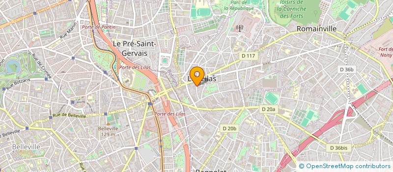 localisation de l'entreprise SEVEN SEVENTI à LES LILAS