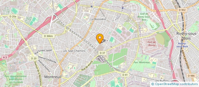 localisation de l'entreprise SEVEN SEVENTY TRAITEUR à MONTREUIL