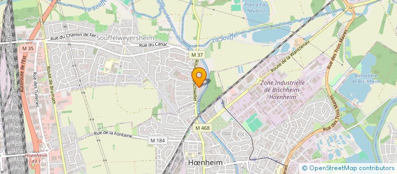 localisation de l'entreprise SEVEN SMILE  SOUFFELWEYERSHEIM