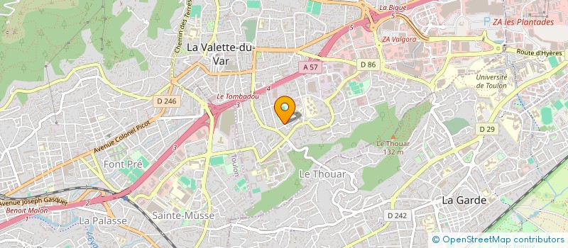localisation de l'entreprise SEVEN STARS à LA VALETTE-DU-VAR