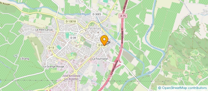 localisation de l'entreprise SEVEN TOUR PROD  PEZENAS