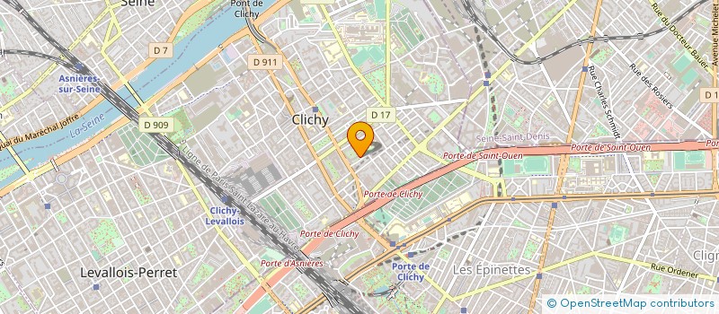 localisation de l'entreprise SEVEN TRANSFER à CLICHY
