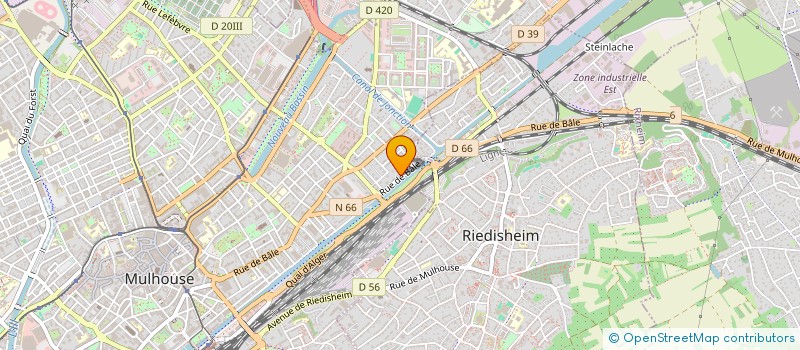 localisation de l'entreprise SEVENBLUE  MULHOUSE