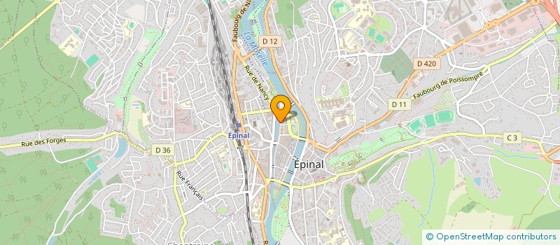 localisation de l'entreprise SEVENE à EPINAL