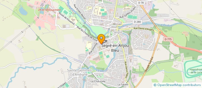 localisation de l'entreprise SEVENELEVEN à SEGRE-EN-ANJOU BLEU