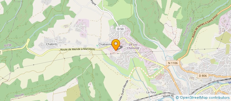 localisation de l'entreprise SEVENNE  MENDE