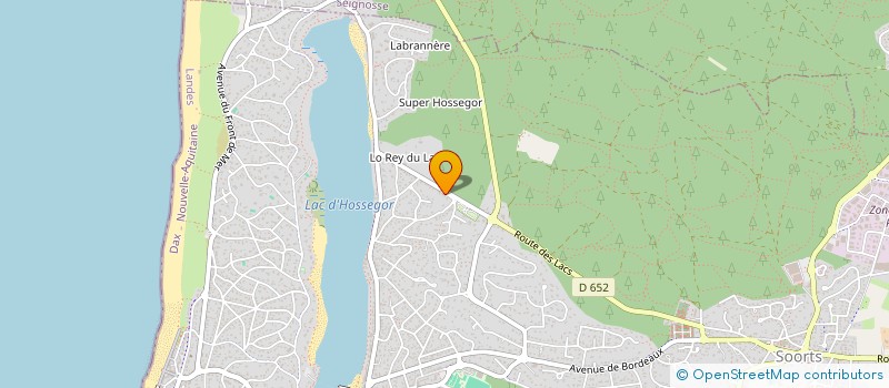 localisation de l'entreprise SEVENS LANDES CLUB à SOORTS-HOSSEGOR