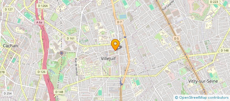 localisation de l'entreprise SEVENTEAM  VILLEJUIF