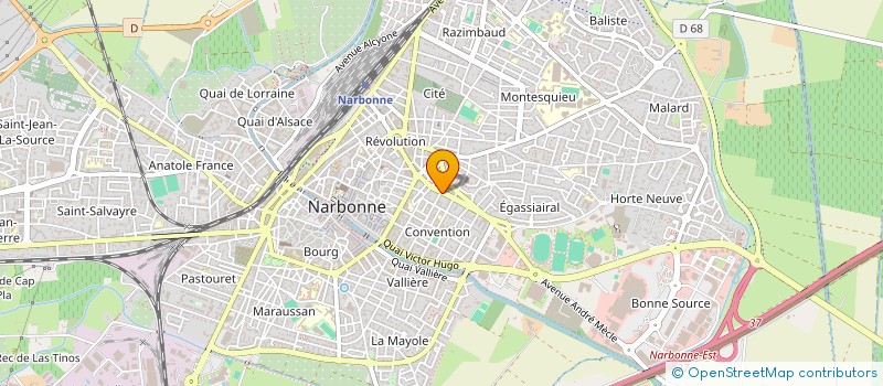 localisation de l'entreprise SEVENTEEN INVEST  NARBONNE