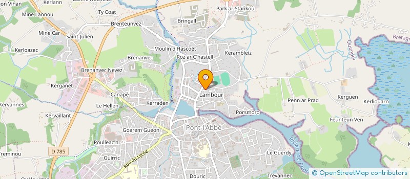 localisation de l'entreprise SEVENTEEN ZERO SIEBEN (1707)  PONT-L'ABBE