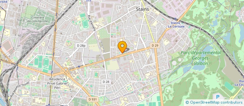 localisation de l'entreprise SEVENTIEL à STAINS