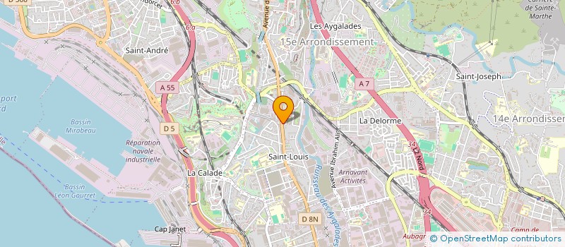 localisation de l'entreprise SEVENTIES SAINT-LOUIS à MARSEILLE