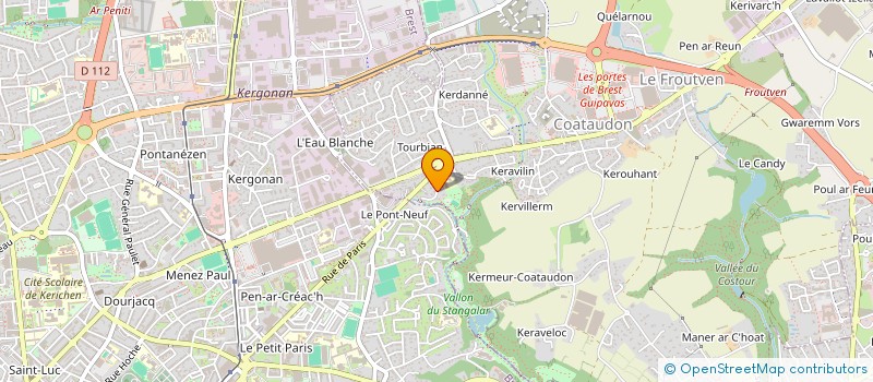 localisation de l'entreprise SEVENTIM  GUIPAVAS