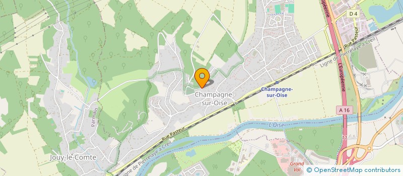 localisation de l'entreprise SEVENTY'S  CHAMPAGNE-SUR-OISE