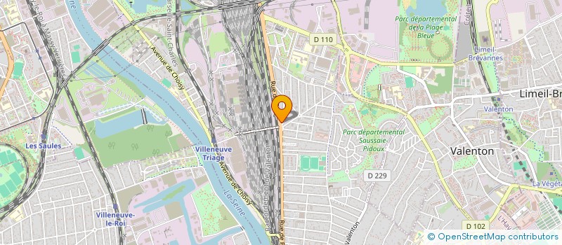 localisation de l'entreprise SEVER  VILLENEUVE ST GEORGES