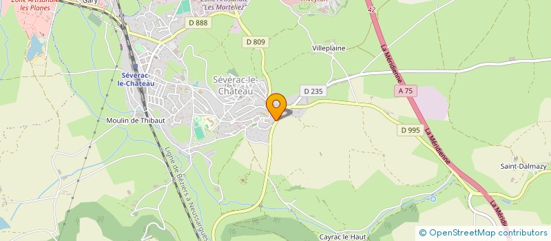 localisation de l'entreprise SEVERAC AUTOMOBILES  SEVERAC D'AVEYRON