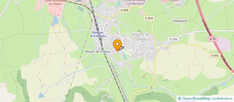 localisation de l'entreprise SEVERAC VOLLEY CLUB  SEVERAC D'AVEYRON