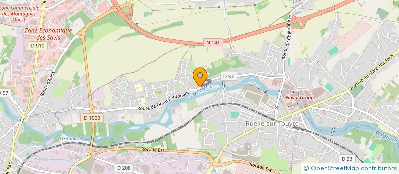 localisation de l'entreprise SEVERE LORENTE LMNP 491  RUELLE-SUR-TOUVRE