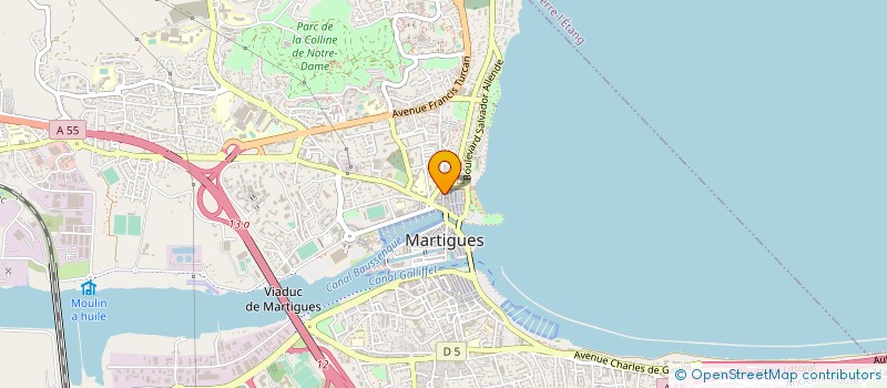 localisation de l'entreprise SEVERI & CIE  MARTIGUES