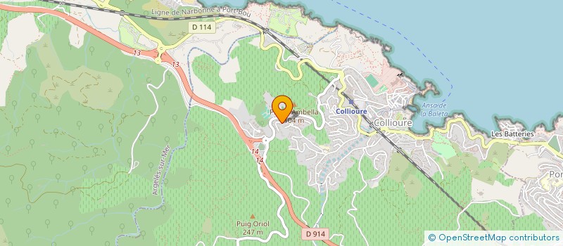 localisation de l'entreprise SEVERIN  COLLIOURE