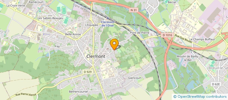 localisation de l'entreprise SEVERINE DIVAY SELARLU  CLERMONT