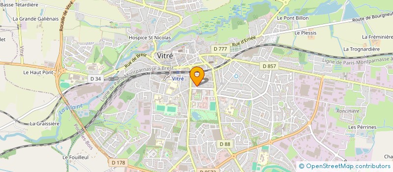 localisation de l'entreprise SEVERINE LEBOUC  VITRE