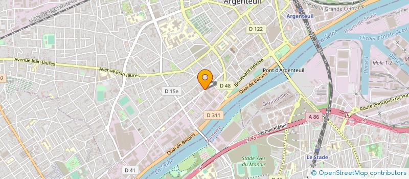 localisation de l'entreprise SEVERINE NEGOCE INTERNATIONAL  ARGENTEUIL