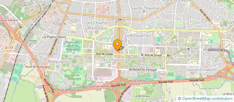 localisation de l'entreprise SEVERINE TOUCHET ARCHITECTE DPLG  RENNES