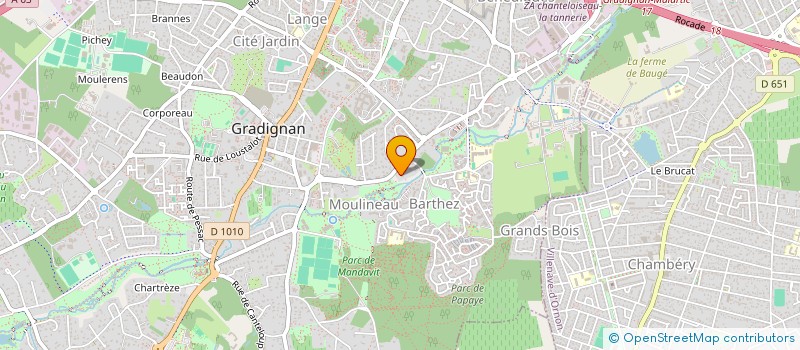 localisation de l'entreprise SEVERINI à GRADIGNAN
